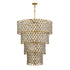 Varaluz Winsor Windsor 21 Light 4 Tier Crystal Chandelier Model: 345C21FGMB