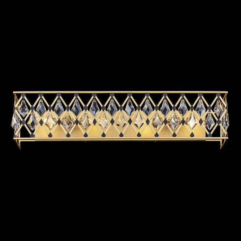 Varaluz Winsor Windsor 4 Light Crystal Bath French Gol Model: 345B04FGMB