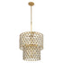 Varaluz Winsor Windsor 7 Light 2 Tier Crystal Chandelier Model: 345C07FGMB