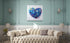 Varaluz Work Of Heart Blue Mixed Media Wall Art Model: 4DWA0111