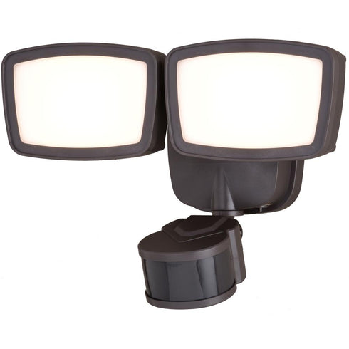 Vaxcel 10.75 in. 2 Light LED CCT Adj. Outdoor Motion Security Flood Light in Bronze 240 Deg. Model: T0701