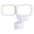 Vaxcel 10.75 in. 2 Light LED CCT Adj. Outdoor Motion Security Flood Light in White 240 Deg. Model: T0700