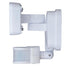 Vaxcel 10.75 in. 2 Light LED CCT Adj. Outdoor Motion Security Flood Light in White 240 Deg. Model: T0700