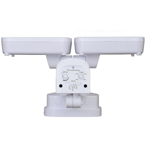Vaxcel 10.75 in. 2 Light LED Outdoor Motion Sensor Security Flood Light in White 180 Deg. Model: T0698