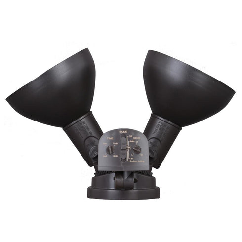 Vaxcel 11.75 in. 2 Light Outdoor Motion Sensor Security Flood Light in Bronze 180 Deg. Model: T0695