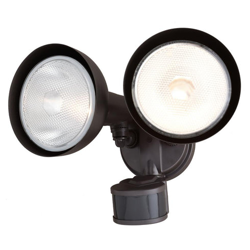 Vaxcel 11.75 in. 2 Light Outdoor Motion Sensor Security Flood Light in Bronze 240 Degrees Model: T0697