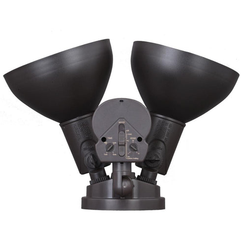 Vaxcel 11.75 in. 2 Light Outdoor Motion Sensor Security Flood Light in Bronze 240 Degrees Model: T0697
