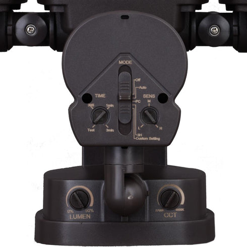 Vaxcel 13.25 in. 3 Light LED CCT Adj. Outdoor Motion Sensor Security Flood Light in Bronze Model: T0703