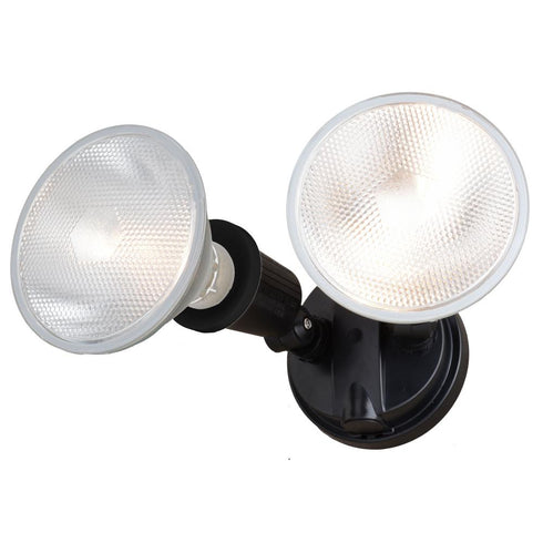 Vaxcel 6.75 in. 2 Light Outdoor Security Flood Light in Black Model: T0691