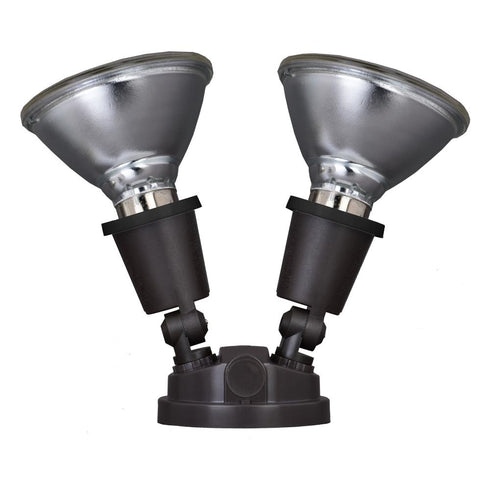 Vaxcel 6.75 in. 2 Light Outdoor Security Flood Light in Bronze Model: T0690