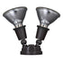 Vaxcel 6.75 in. 2 Light Outdoor Security Flood Light in Bronze Model: T0690