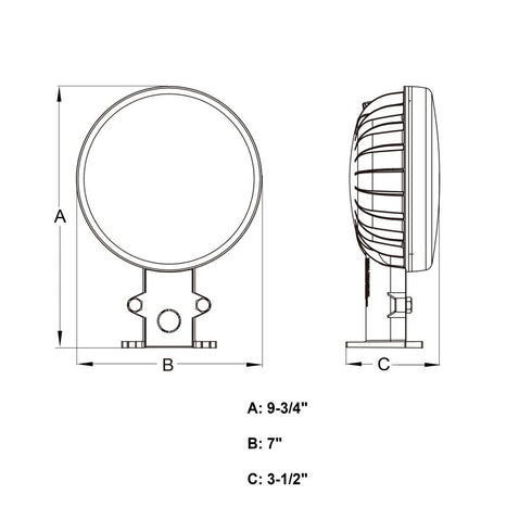 Vaxcel 7 in. Dusk to Dawn LED Area Light in Gray Model: T0727