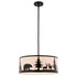 Vaxcel Acadia 18 in. W 3 Light Pendant in Bronze Model: P0416