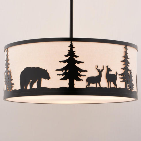 Vaxcel Acadia 18 in. W 3 Light Pendant in Bronze Model: P0416