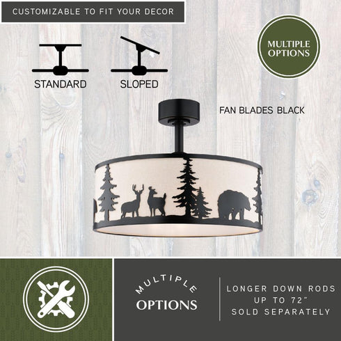 Vaxcel Acadia 20 in. W Ceiling Fan New in Bronze Model: F0132