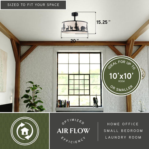 Vaxcel Acadia 20 in. W Ceiling Fan New in Bronze Model: F0132