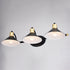 Vaxcel Akron 3 Light Vanity in Matte Black and Natural Brass with Matte White Model: W0436