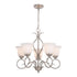 Vaxcel_discontinued Albion 22.5 in. 5 Light Chandelier in Satin Nickel Model: H0271