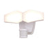 Vaxcel Almora 12 in. W 2 Light LED Outdoor Motion Sensor in White Model: T0784