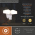 Vaxcel Almora 12 in. W 2 Light LED Outdoor Motion Sensor in White Model: T0784