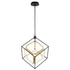 Vaxcel Anson 23.5 in. W LED Pendant in Matte Black and Gold Model: P0413