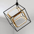 Vaxcel Anson 23.5 in. W LED Pendant in Matte Black and Gold Model: P0413
