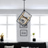 Vaxcel Anson 23.5 in. W LED Pendant in Matte Black and Gold Model: P0413
