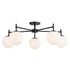 Vaxcel Armitage 32 in 5 Light Semi Flush Mount in Matte Black Model: C0297