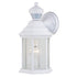 Vaxcel Auburn Dualux 6.25 in. Outdoor Motion Sensor Wall Light in Textured White Model: T0730