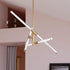 Vaxcel Avalon 27 in. W 6 Light LED Pendant in Muted Brass Model: P0426