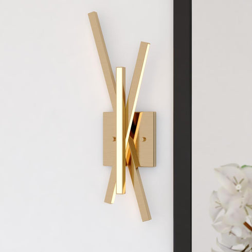 Vaxcel Barcelo 6.25 in. LED Wall Light Light in Gold Model: W0460