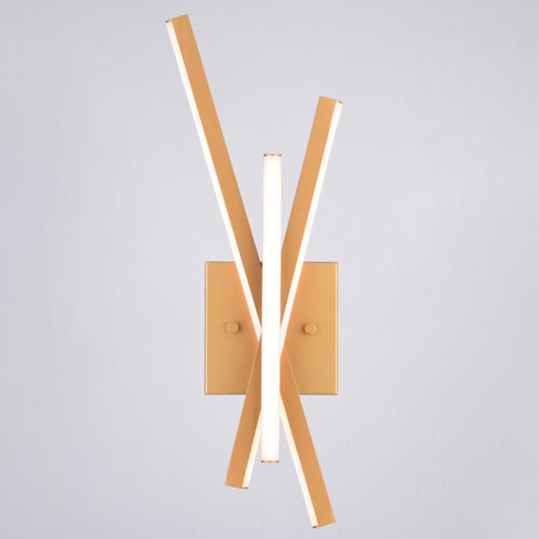 Vaxcel Barcelo 6.25 in. LED Wall Light Light in Gold Model: W0460