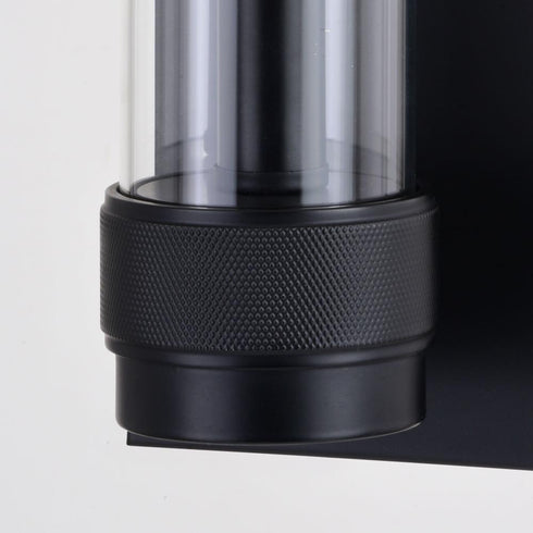 Vaxcel Bari 14 in.H Wall Light in Matte Black Model: W0427