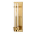 Vaxcel Bari 14 in.H Wall Light in Satin Brass Model: W0425