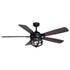 Vaxcel Barnes 54 in Ceiling Fan in Matte Black Model: F0124