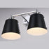 Vaxcel Barrington 16 in. 2 Light Vanity in Matte Black and Chrome Model: W0423