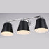 Vaxcel Barrington 24.25 in. 3 Light Vanity in Matte Black and Chrome Model: W0424