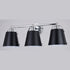 Vaxcel Barrington 24.25 in. 3 Light Vanity in Matte Black and Chrome Model: W0424
