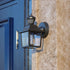 Vaxcel Bedford Dualux 5.25 n. Outdoor Motion Sensor Wall Light in Textured Black Model: T0732