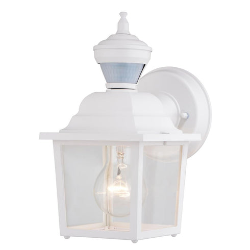 Vaxcel Bedford Park Dualux 5.25 n. Outdoor Motion Sensor Wall Light in Textured White Model: T0733