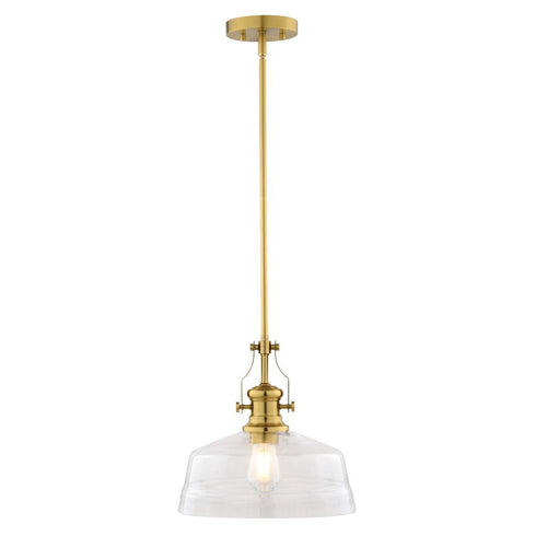 Vaxcel Beloit 12 in. W Pendant in Brushed Gold Model: P0430