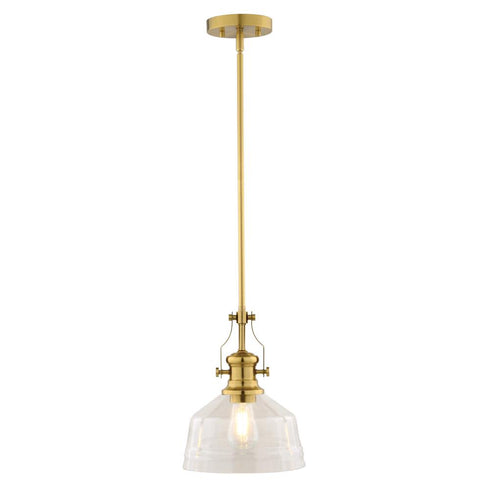 Vaxcel Beloit 9 in. W Mini Pendant in Brushed Gold Model: P0429