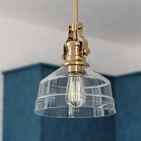 Vaxcel Beloit 9 in. W Mini Pendant in Brushed Gold Model: P0429