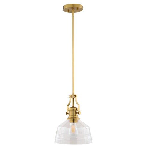 Vaxcel Beloit 9 in. W Mini Pendant in Brushed Gold Model: P0429