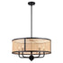 Vaxcel Berens 24 in. 5 Light Pendant in Matte Black Model: P0395