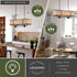 Vaxcel Berens 36 in. W 6 Light Linear Chandelier in Matte Black Model: H0308