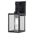 Vaxcel Berkley 6 in. W Outdoor Wall Light in Textured Black Model: T0771