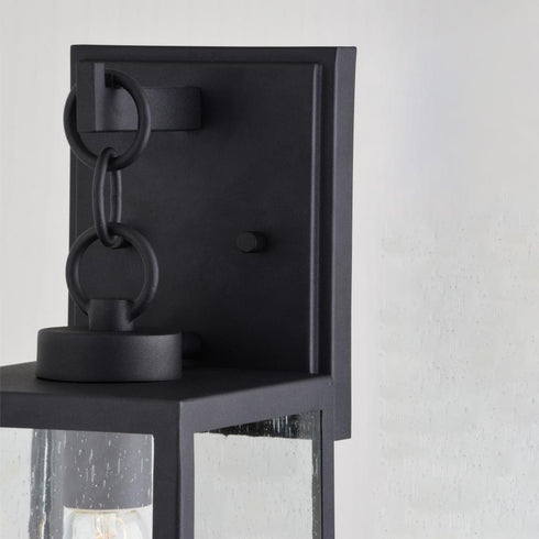Vaxcel Berkley 6 in. W Outdoor Wall Light in Textured Black Model: T0771