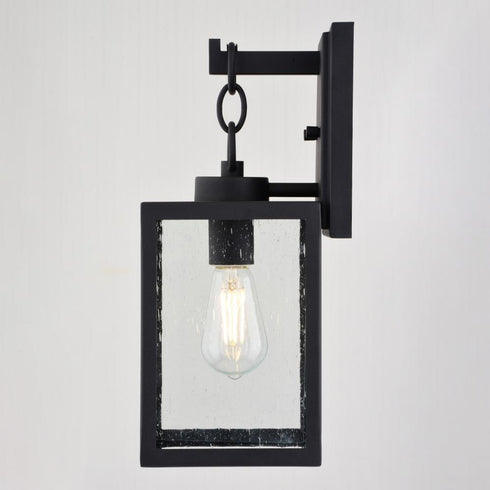 Vaxcel Berkley 6 in. W Outdoor Wall Light in Textured Black Model: T0771