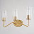 Vaxcel Beverly 3 Light Vanity in Muted Brass Model: W0442